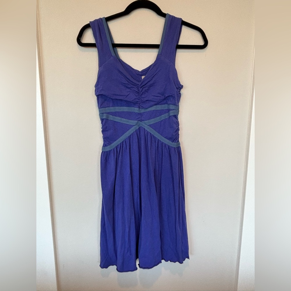 Athleta Purple Midi Dress with Blue Accents 131 Sale!